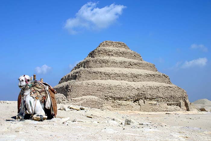 Meditation by Dahshur and Saqqara pyramids