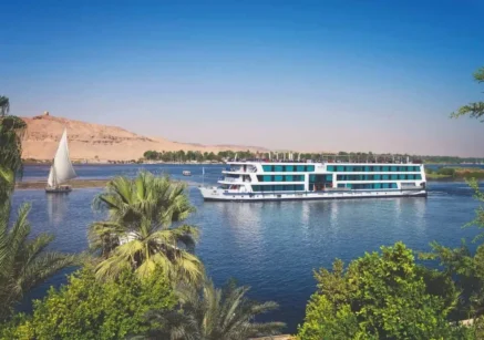 Experience Egypt’s ancient wonders, including temples and pyramids, on a scenic Nile River cruise